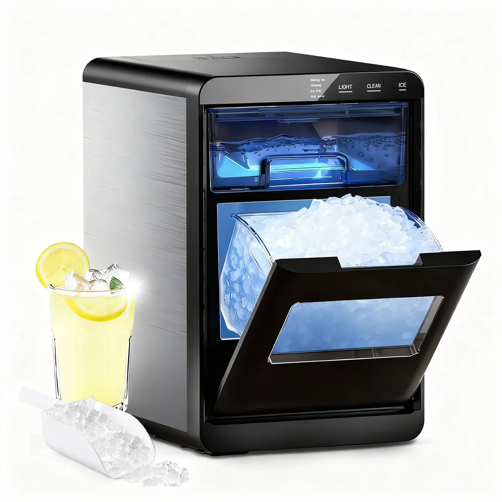 Nugget Ice Maker Countertop 44bs/24H