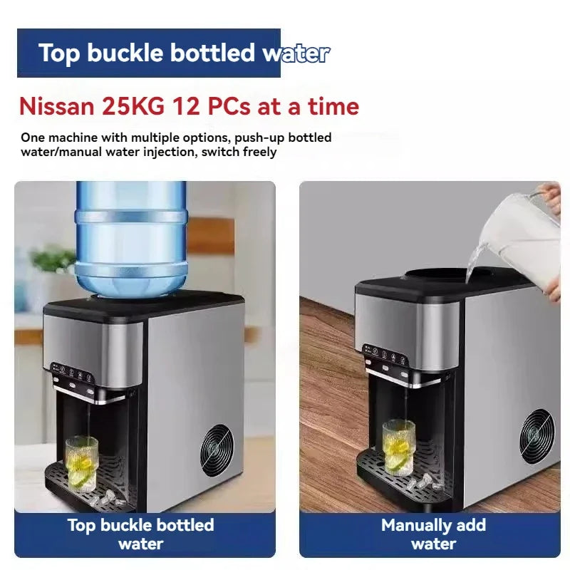 Drinking water ice Maker, Stainless Steel Ice Makers Countertop