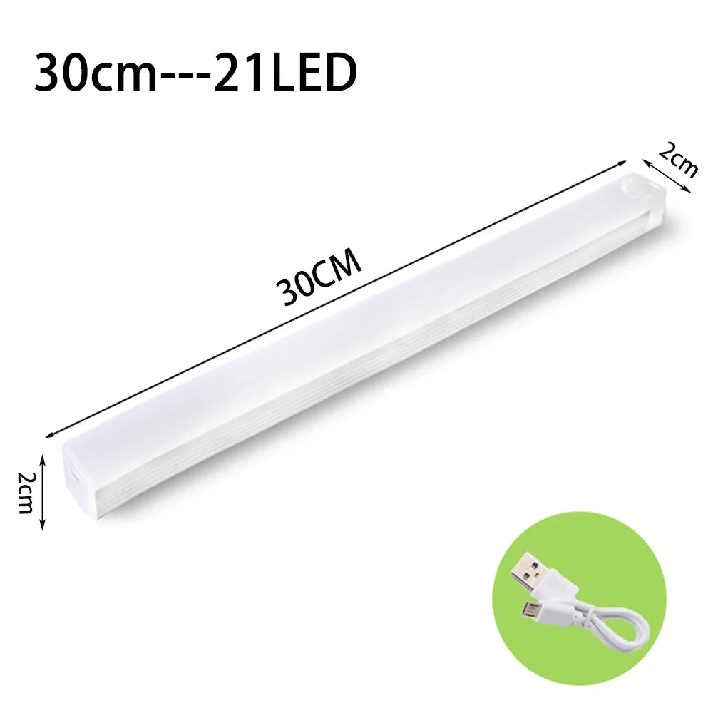 LED Motion Sensor Light Night Light Wireless USB Under Cabinet Light For Kitchen Cabinet Bedroom Wardrobe