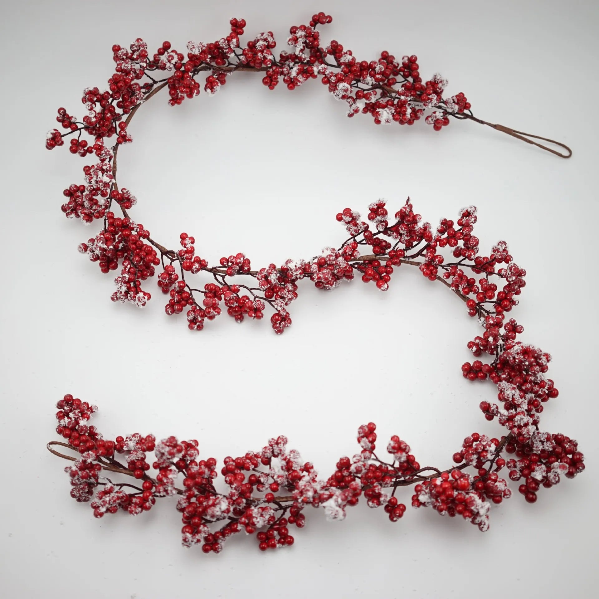 5.9ft/180cm Red Berry Christmas Garland Optional lighting Gold Silver Berry Artificial Garland Christmas Decoration for New Year