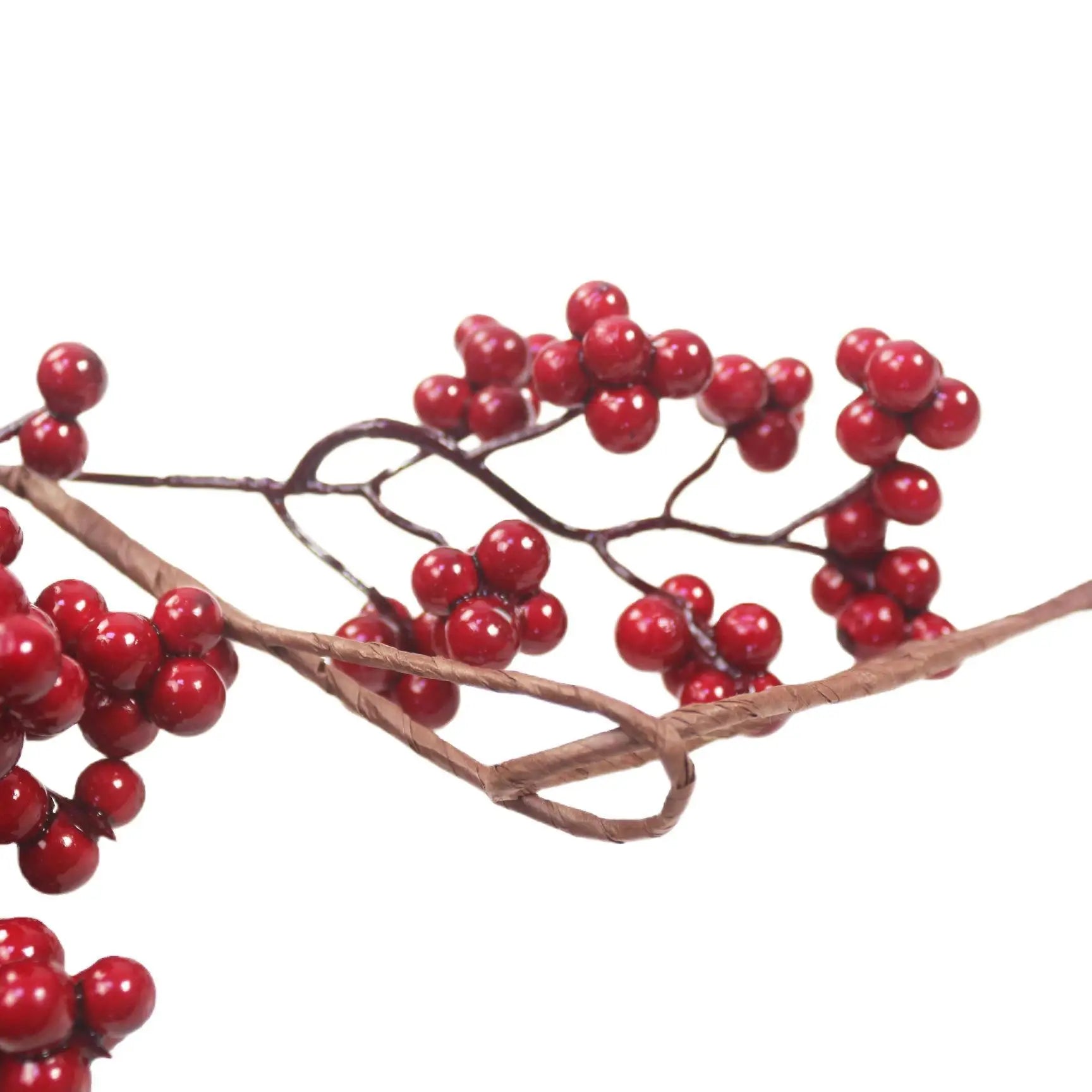 5.9ft/180cm Red Berry Christmas Garland Optional lighting Gold Silver Berry Artificial Garland Christmas Decoration for New Year