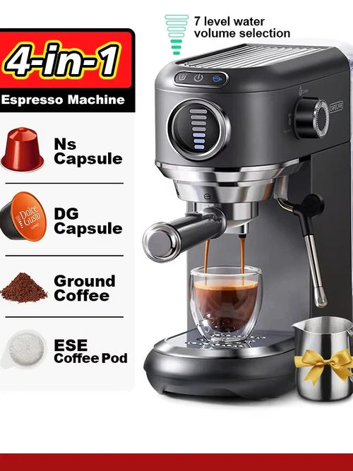 4in1 Cappuccino Coffee Machine Espresso Maker