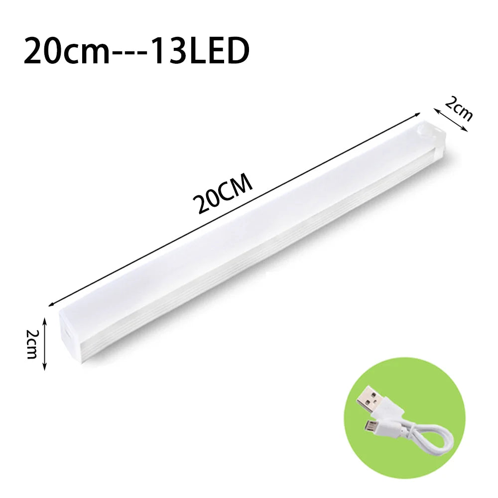 LED Motion Sensor Light Night Light Wireless USB Under Cabinet Light For Kitchen Cabinet Bedroom Wardrobe